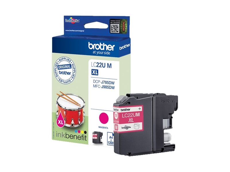 Brother LC22UM ink cartridge 1 pc(s) Original High (XL) Yield Magenta