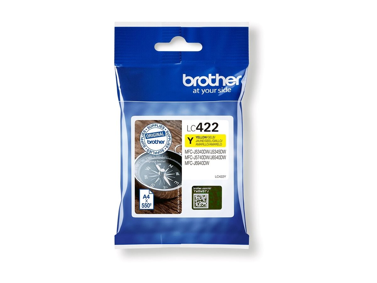 Brother LC-422Y ink cartridge 1 pc(s) Original Yellow