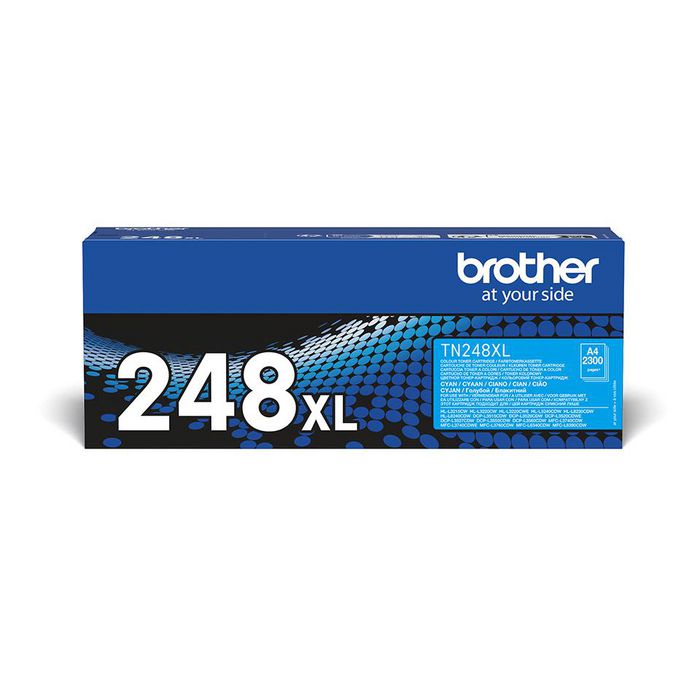 Brother The Brother TN-248XLC Cyan Toner. Prints up to 2,300 pages.