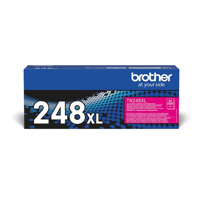 Brother The Brother TN-248XLM Magenta Toner. Prints up to 2,300 pages.