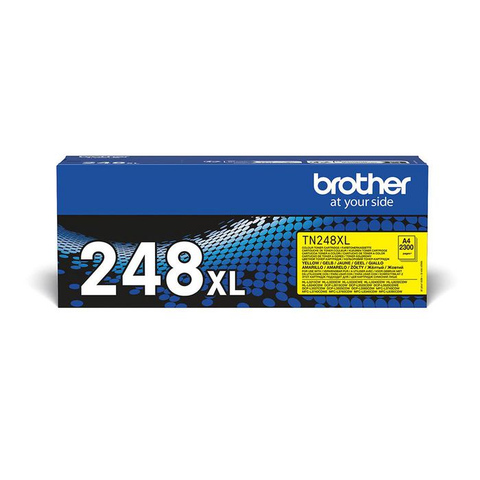 Brother The Brother TN-248XLY Yellow Toner. Prints up to 2,300 pages.