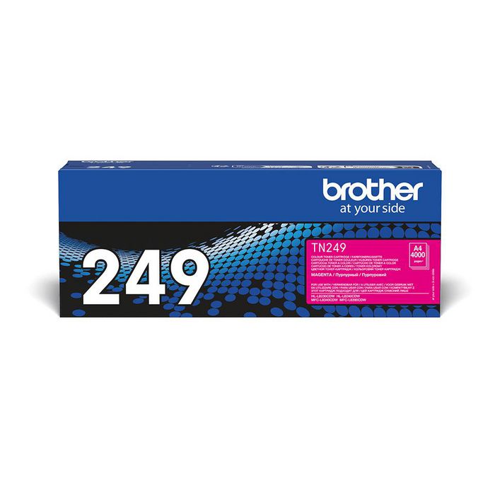Brother The Brother TN-249M Magenta Toner. Prints up to 4,000 pages.