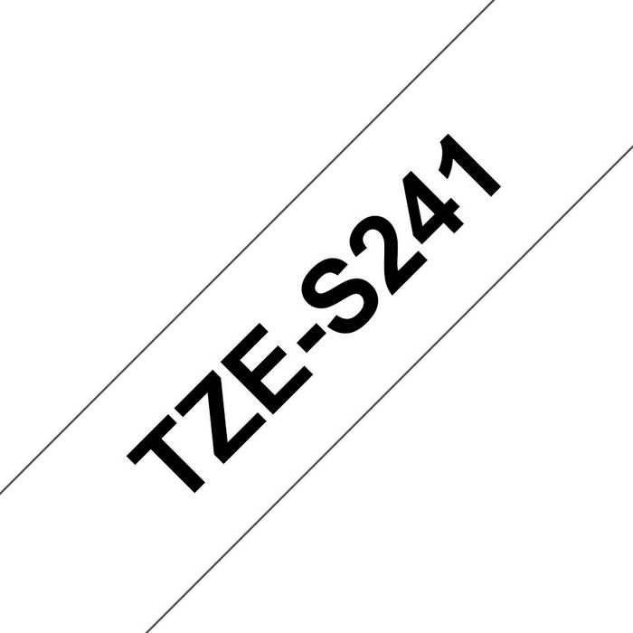 Brother Brother Pro Tape TZe-S241 Strong adhesive tape - Black on White, 18mm