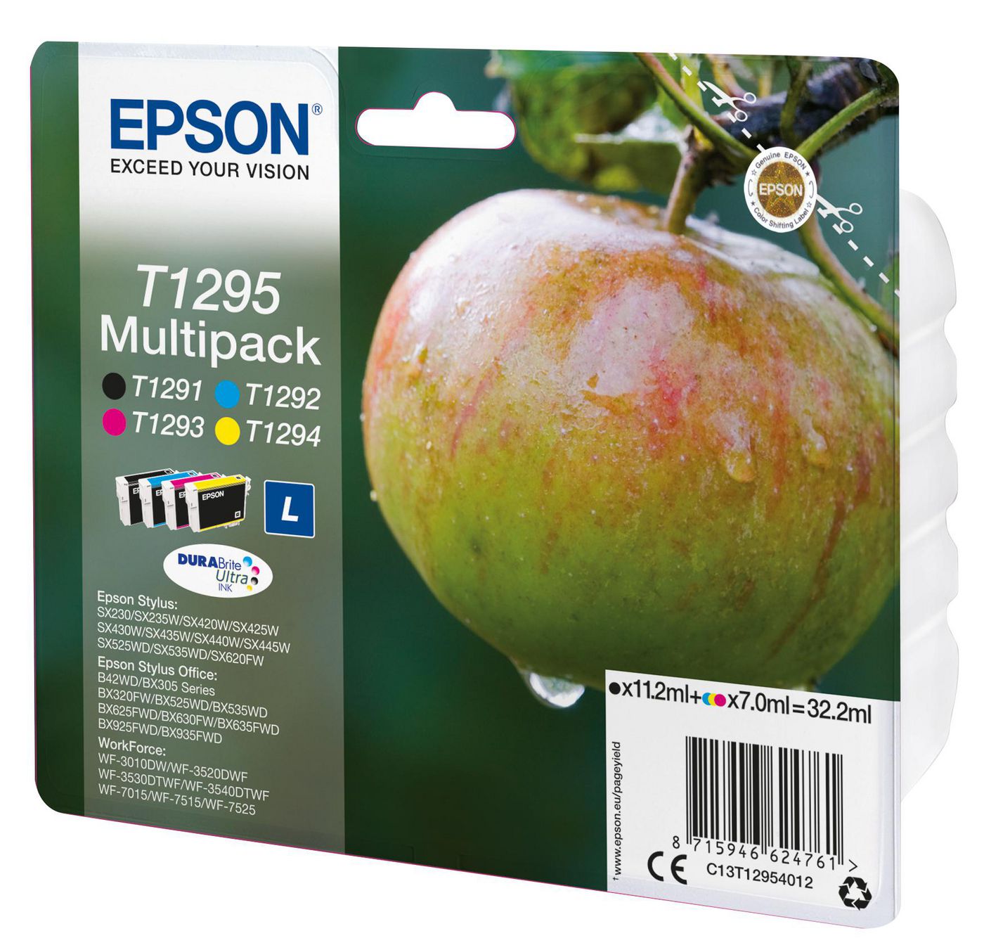 Ink/T1295 Apple 3x7ml CMY 11.2ml BK