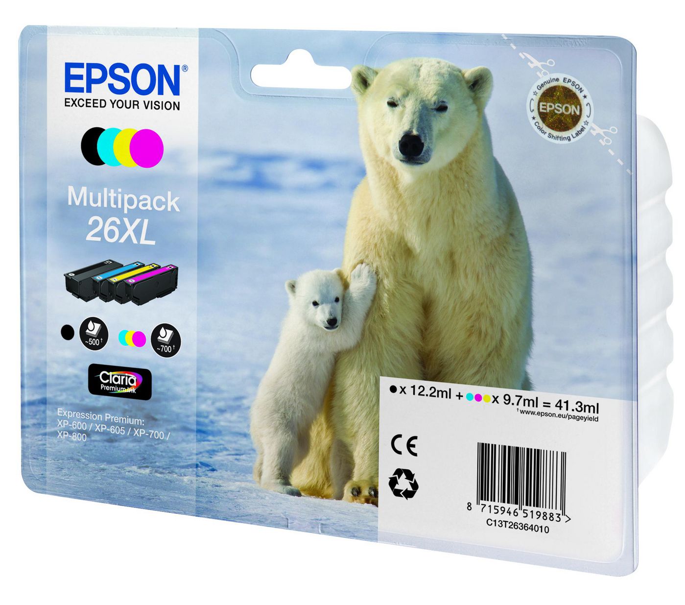 Ink/26XL Polar Bear CMYK
