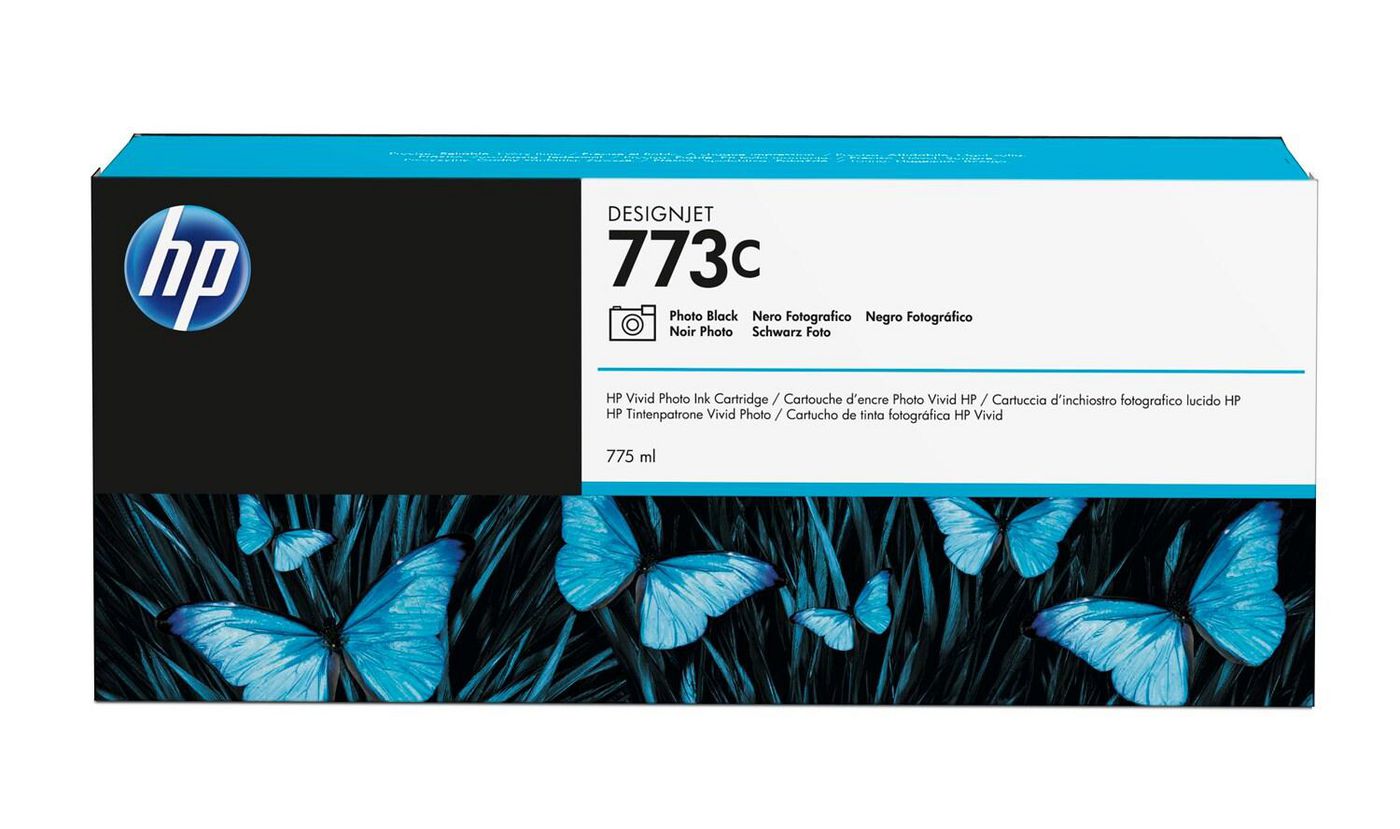 HP 773C 775-ml Photo Black DesignJet Ink Cartridge