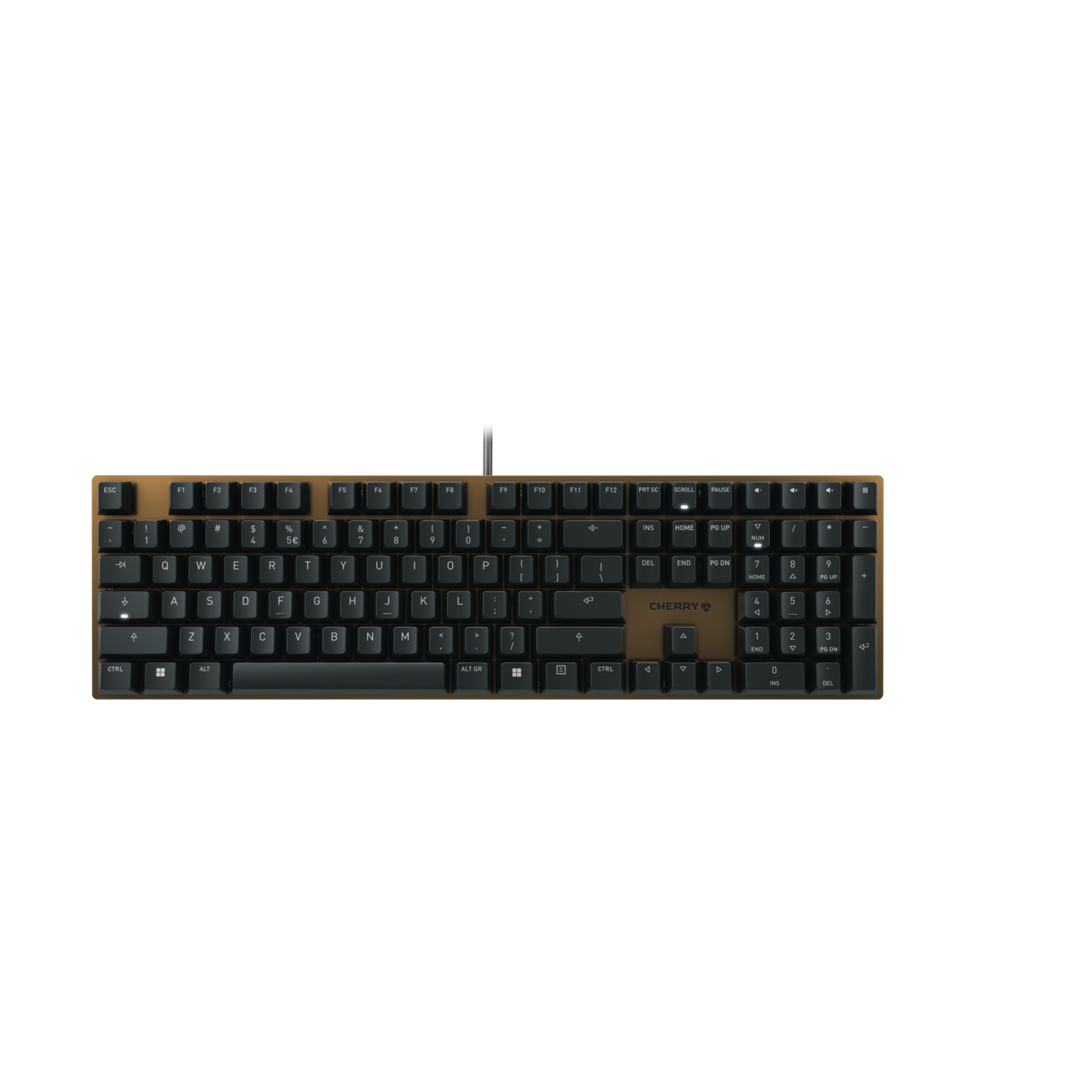 KC 200 MX Brown - Mechanical Keyboard - Corded - QWERTY - Black/Bronze