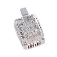 Cable TK RJ12 connector, 6P6C, 100 pack, for flat cable