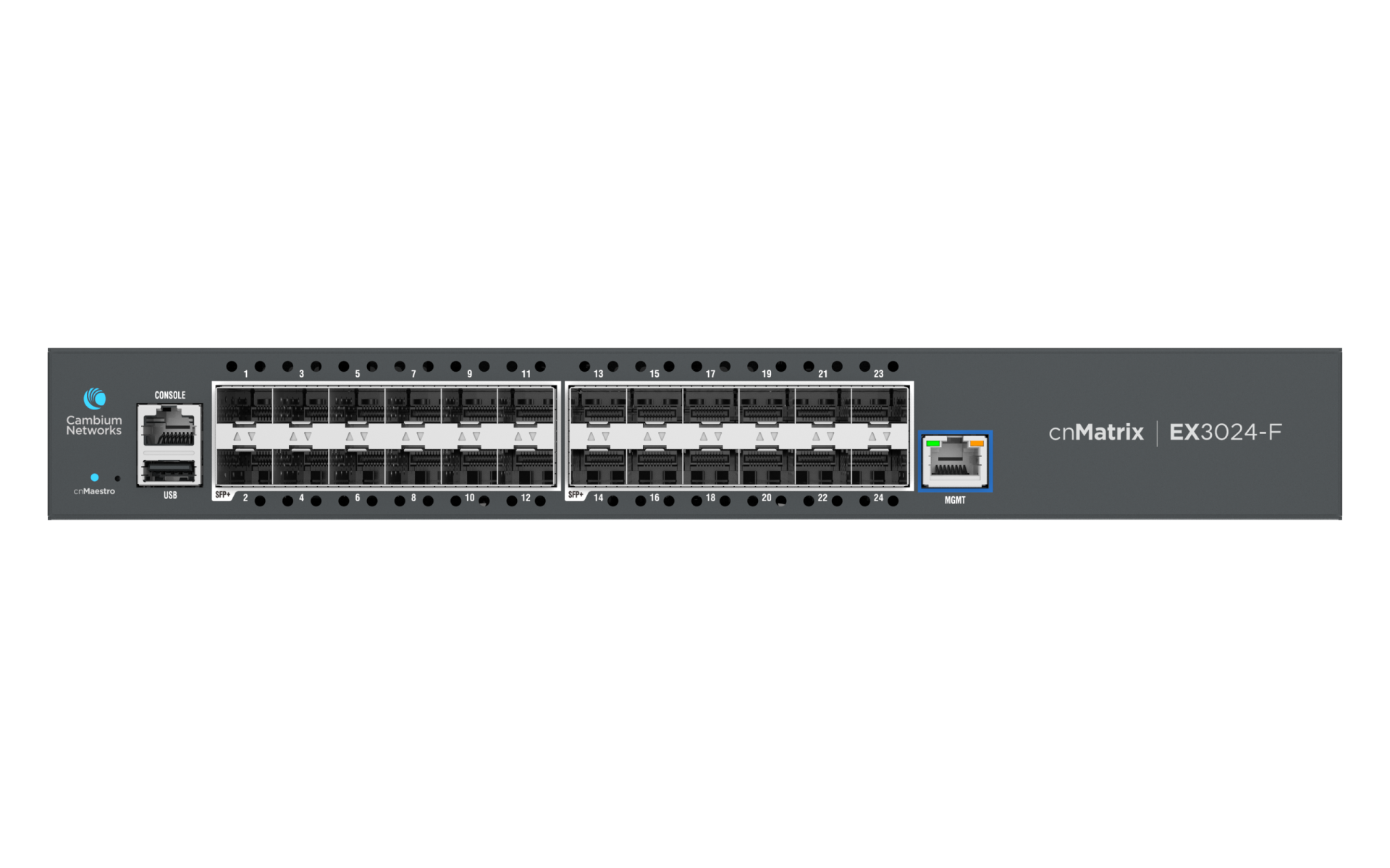 Cambium Switch full managed Layer3 24 Port • 24x 10 SFP+ • 19” • EX3024F