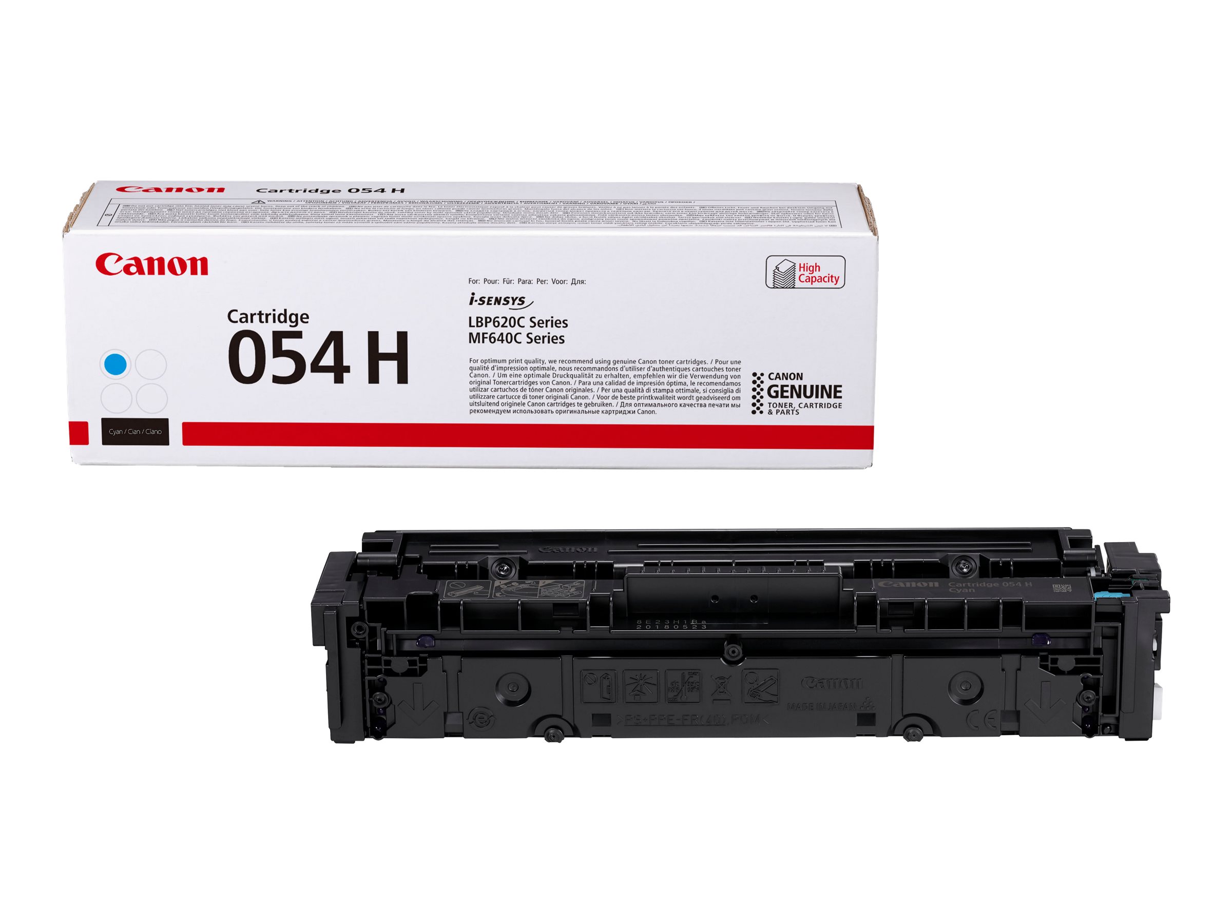 Canon 054 H High Yield Toner Cartridge, Cyan