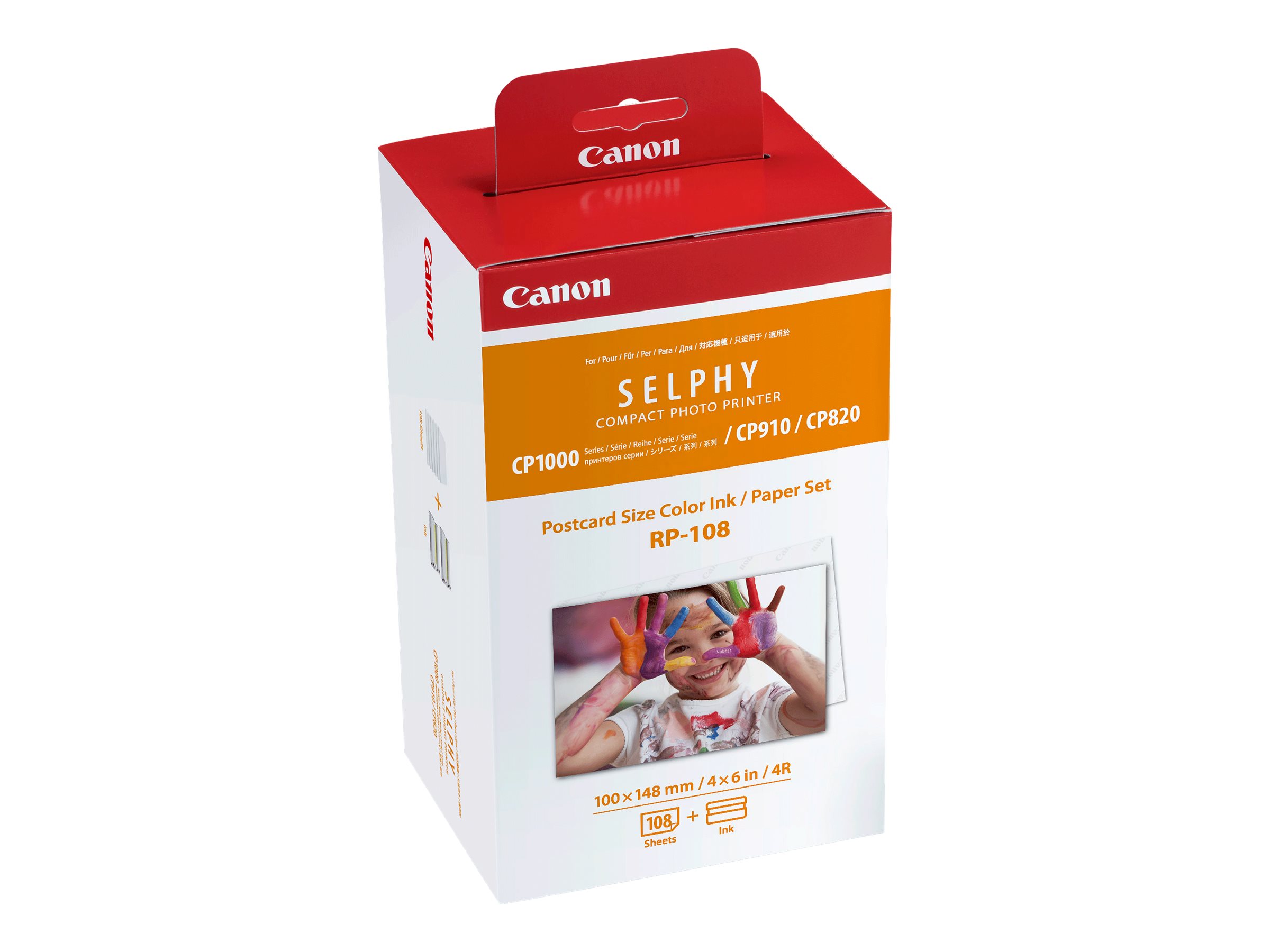 Canon RP-108 Colour Ink + 100 x 148 mm Paper Set, 108 Sheets