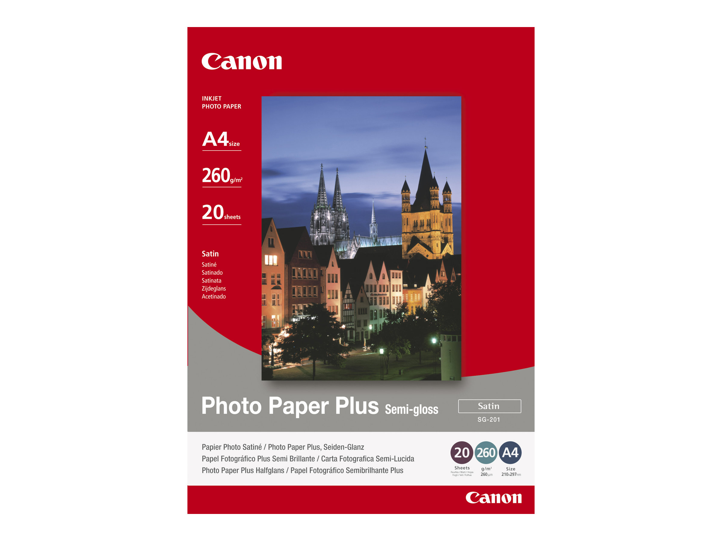 Canon SG-201 Semi-Gloss Photo Paper Plus 4x6" - 50 Sheets