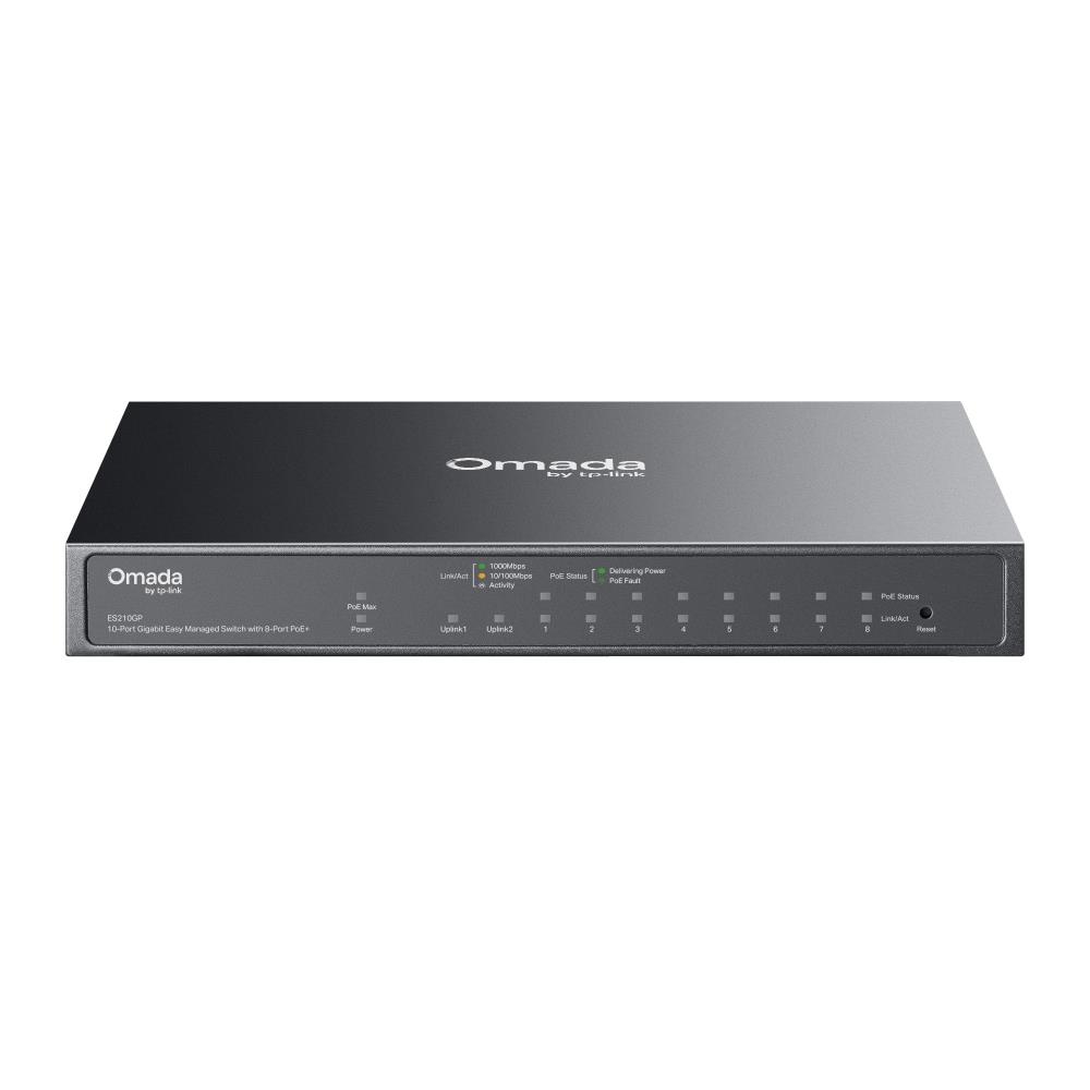 TP-Link | ES210GP | Omada Easy Managed Switch | 9x Port | 1Gbit/s | 63W PoE