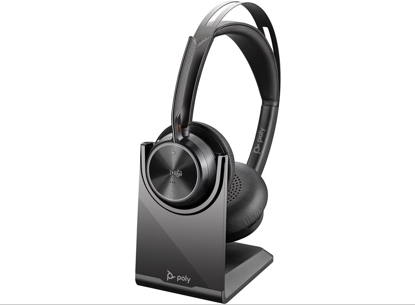 Poly HP Voyager Focus 2 MS Teams Certified Headset +USB- C/A adapter+Charge Stand | Black