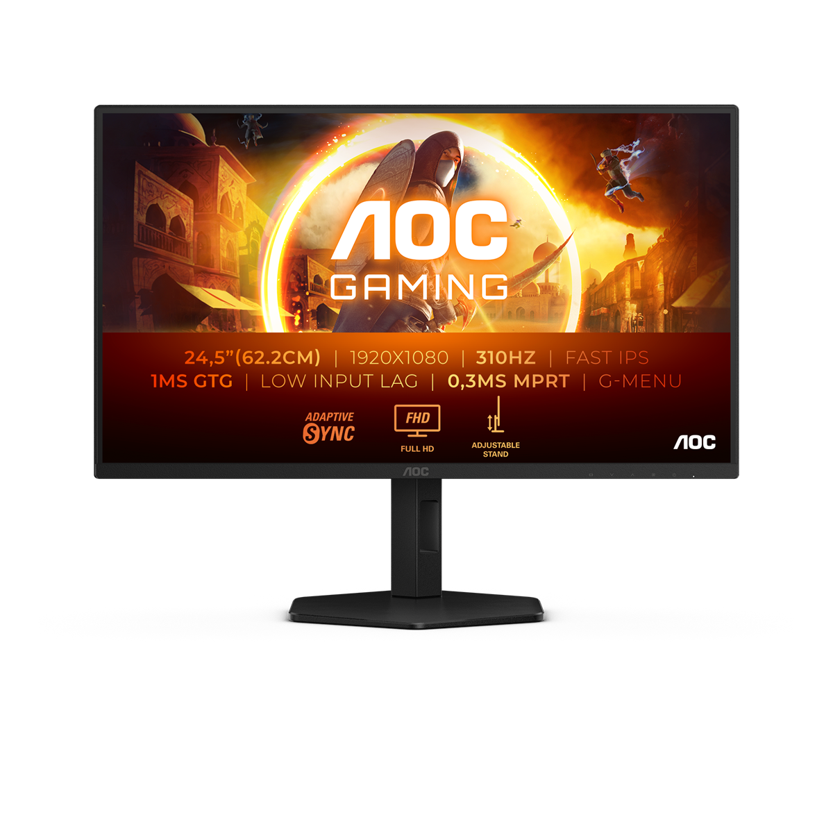 AOC 24.5" 25G4SXU | AOC Gaming | 1920x1080 | Fast IPS | 0.3ms | 310Hz | 3years