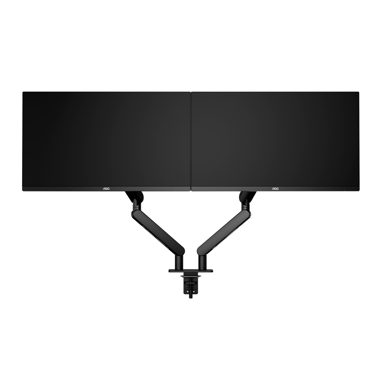 AOC AM420B | Dual monitor arm | VESA 75x75-100x100 | Max 9kg | Desk clamp | Black