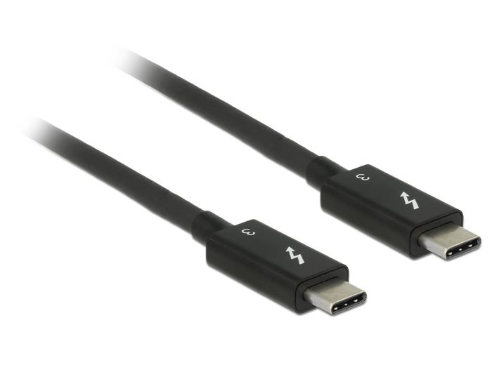 Delock Thunderbolt Cable | Thunderbolt 3 - Thunderbolt 3 | 3.1 Gen 2 | 2m | Black