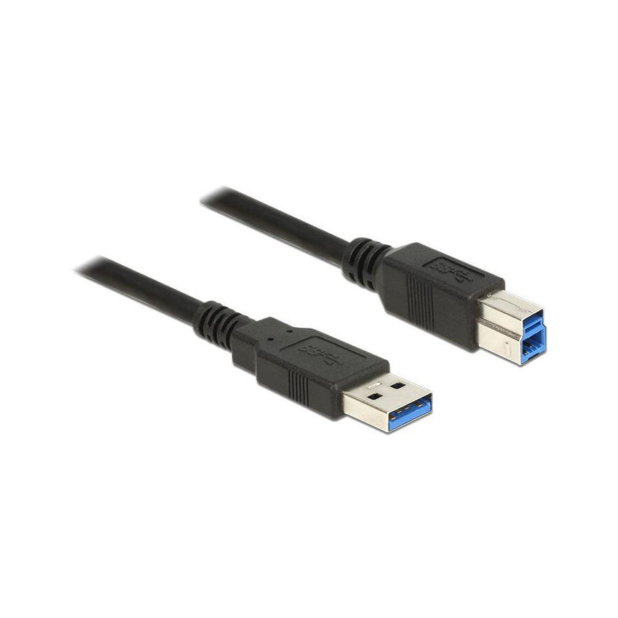 Delock | USB-A - USB-B | 3.0 | 5m | Black