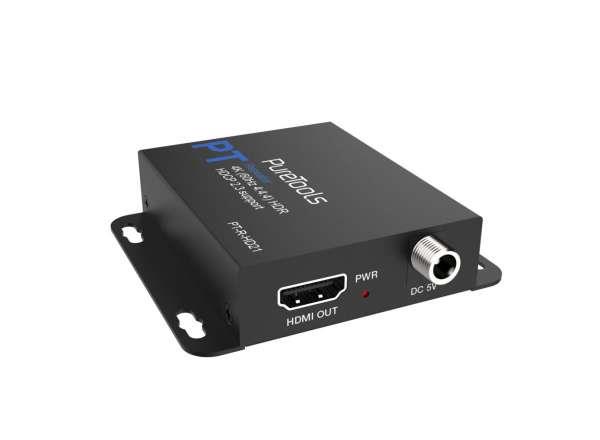 PureLink PT-R-HD21 | 18Gbps HDMI Active Signal Amplifier and Jitter Cleaner | 3840x2160 60Hz 4:4:4 Repeater | Range 50m