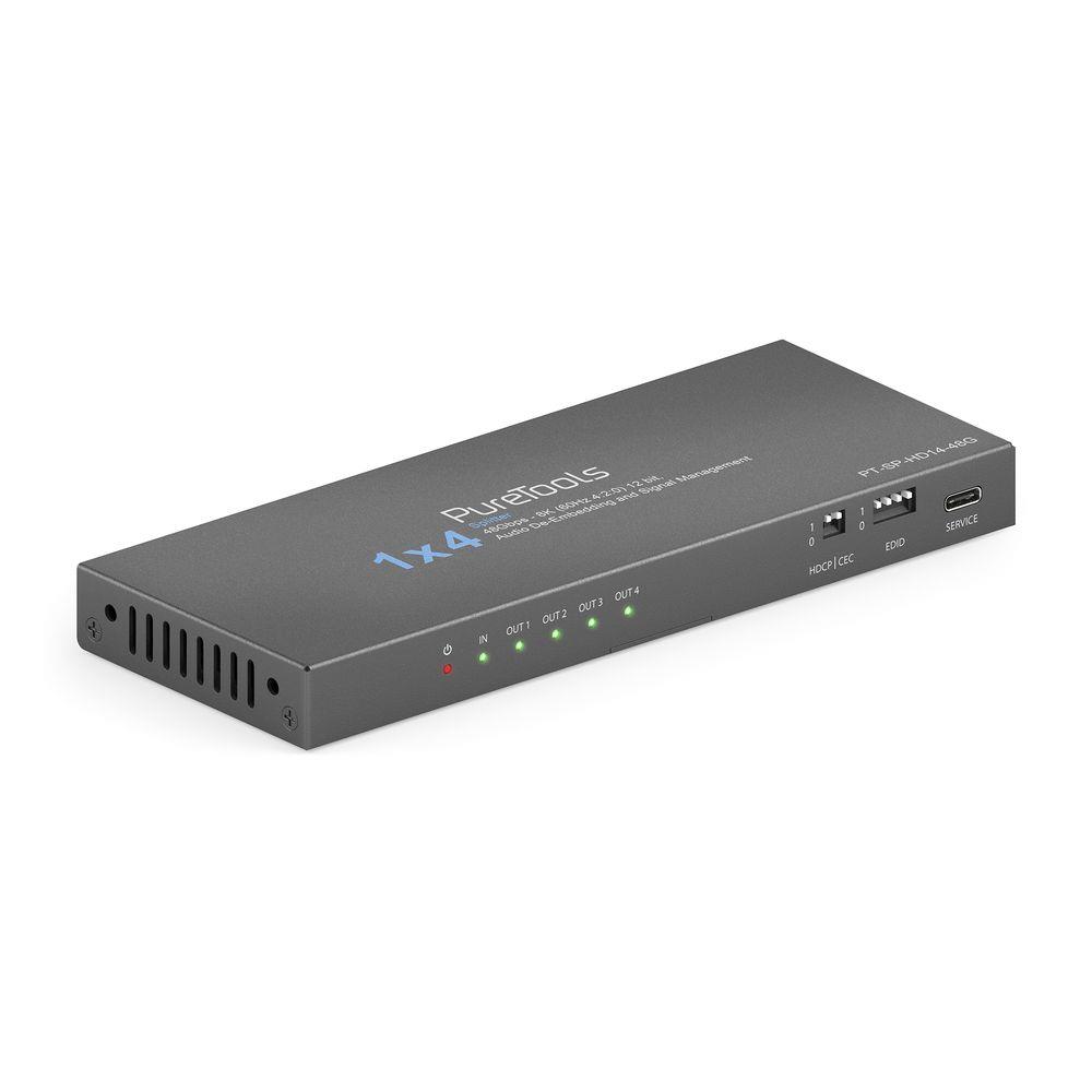 PureLink PT-SP-HD14-48G | 48Gbps FRL HDMI 2.1 | 1in x 4out | 7680x4320 60Hz 4:2:0 | Splitter