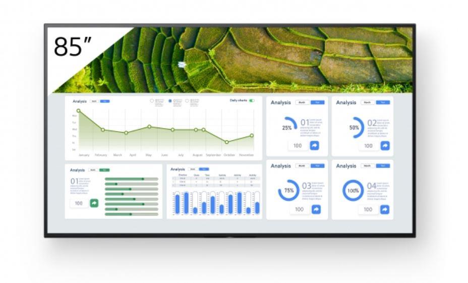 Sony FW-85BZ30L | 85" | 3840 x 2160 | 440Nits | 24/7 | Built-in speaker | Pro Mode