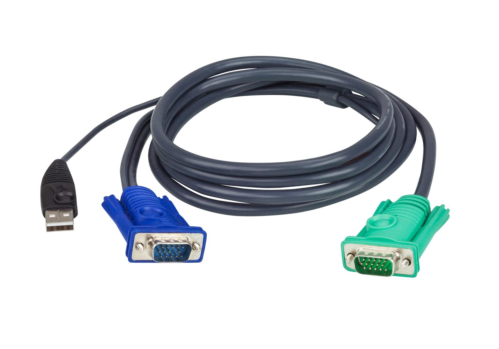 ATEN 2L-5205U | VGA & USB | Connection cable | 5m | Black