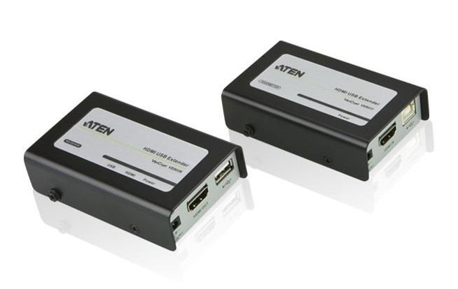 ATEN VE803 | 1920x1080 TP/CAT Transmitter & reciever kit | Range 40m | With USB Extension