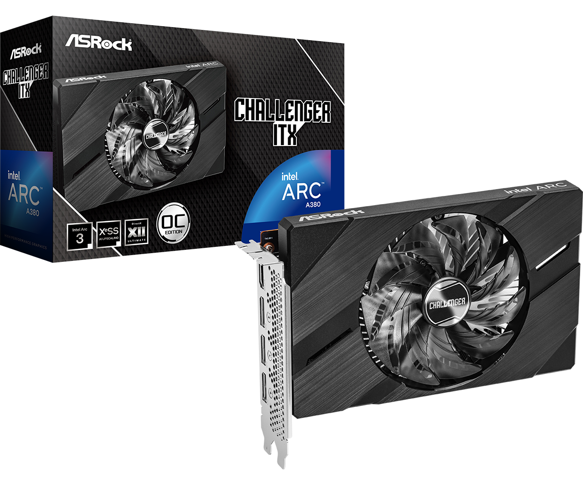 ASRock Intel Arc A380 Challenger ITX 6GB OC