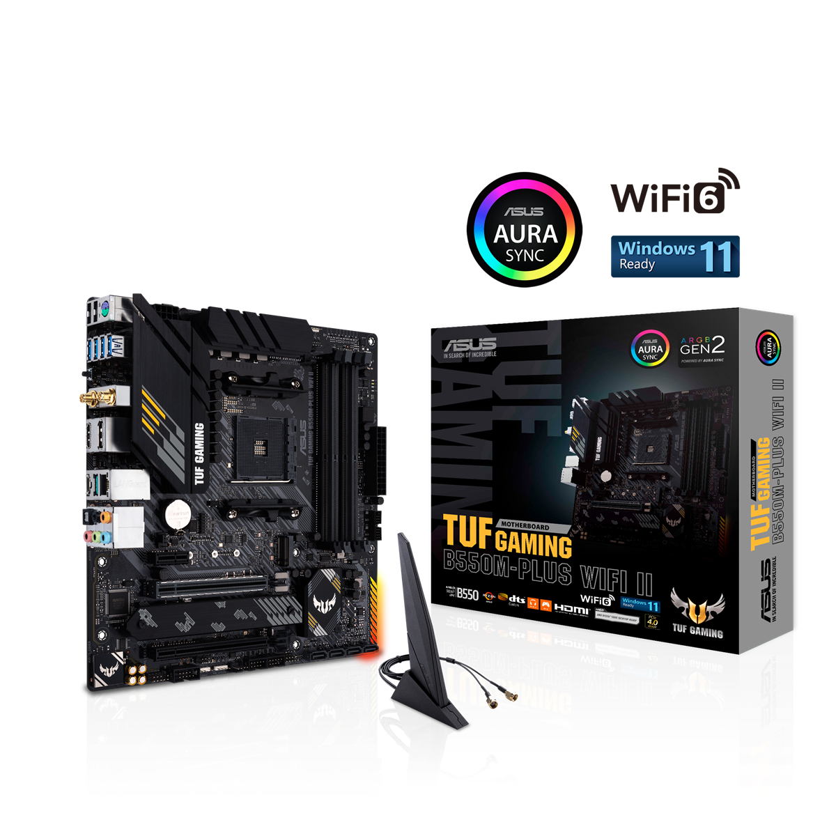 ASUS TUF GAMING B550M-PLUS (WI-FI) II (mATX, B550, AM4)