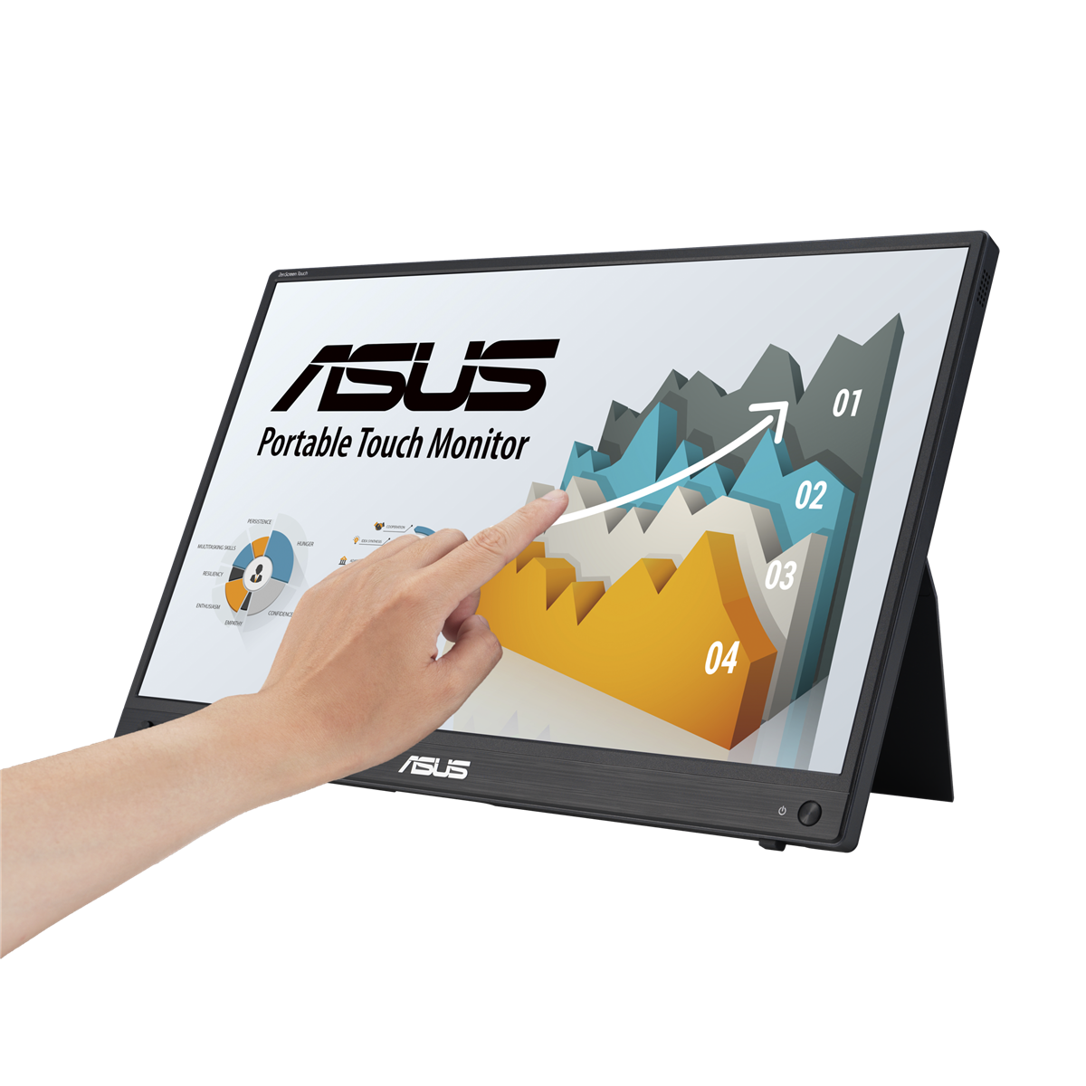 LCD ASUS ZenScreen MB16AHT Portable ZenScreen Touch Monitor 1920x1080p IPS