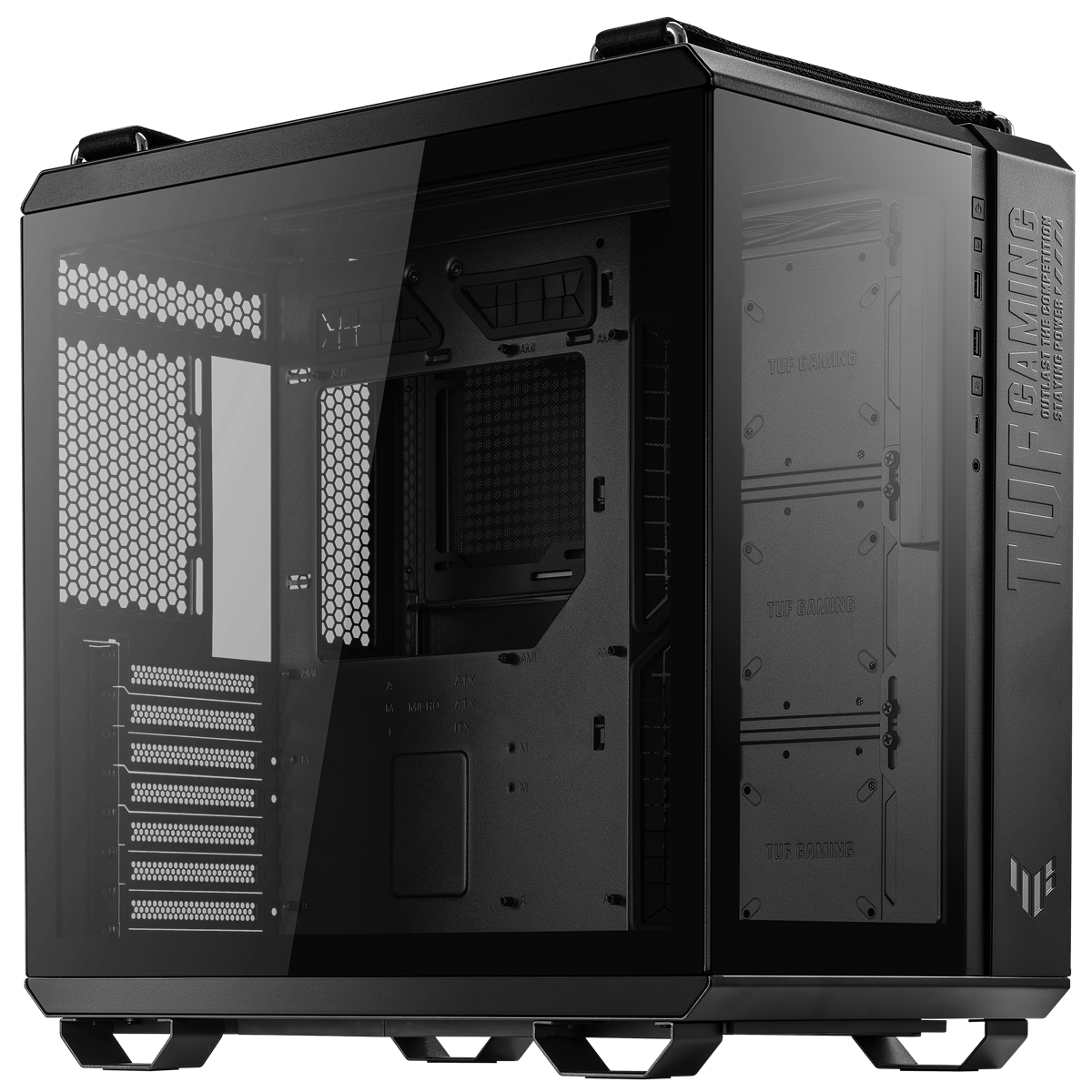 ASUS TUF Gaming GT502 Tempered Glass Dual Chamber Case Black