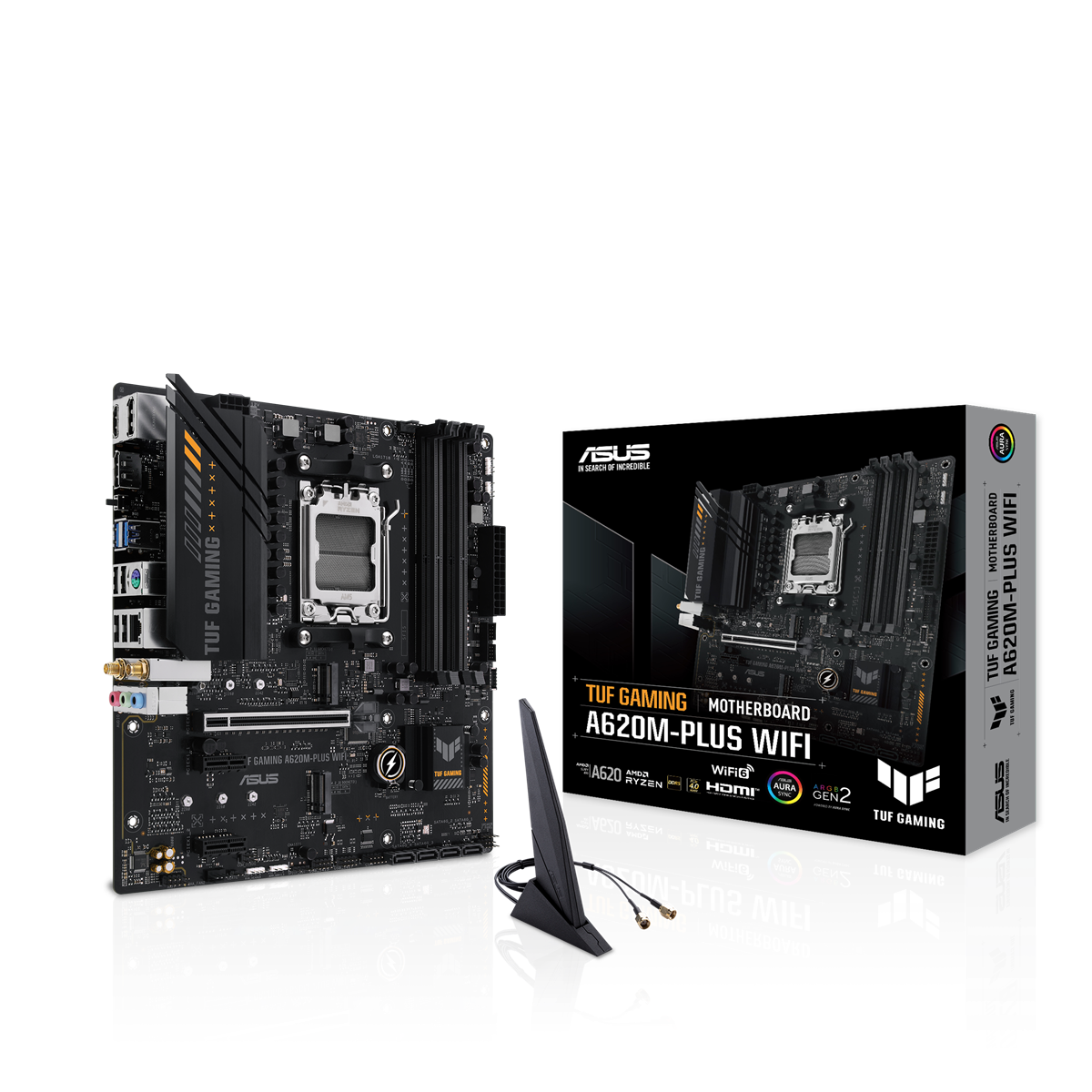 ASUS TUF GAMING A620M-PLUS WIFI (mATX, A620, AM5, DDR5)