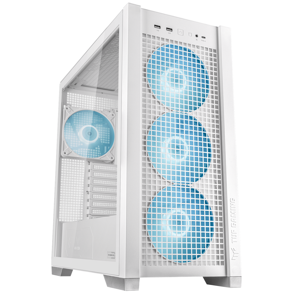 ASUS TUF Gaming GT302 TG ARGB ATX midi-tower - White