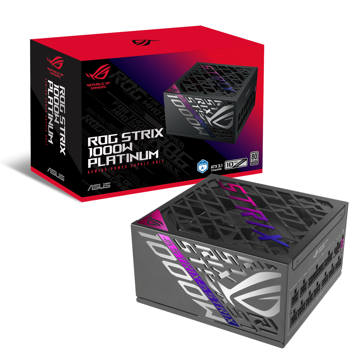 ASUS ROG STRIX 1000W 80+ Platinum Fully Modular ATX 3.1 GaN MOSFET