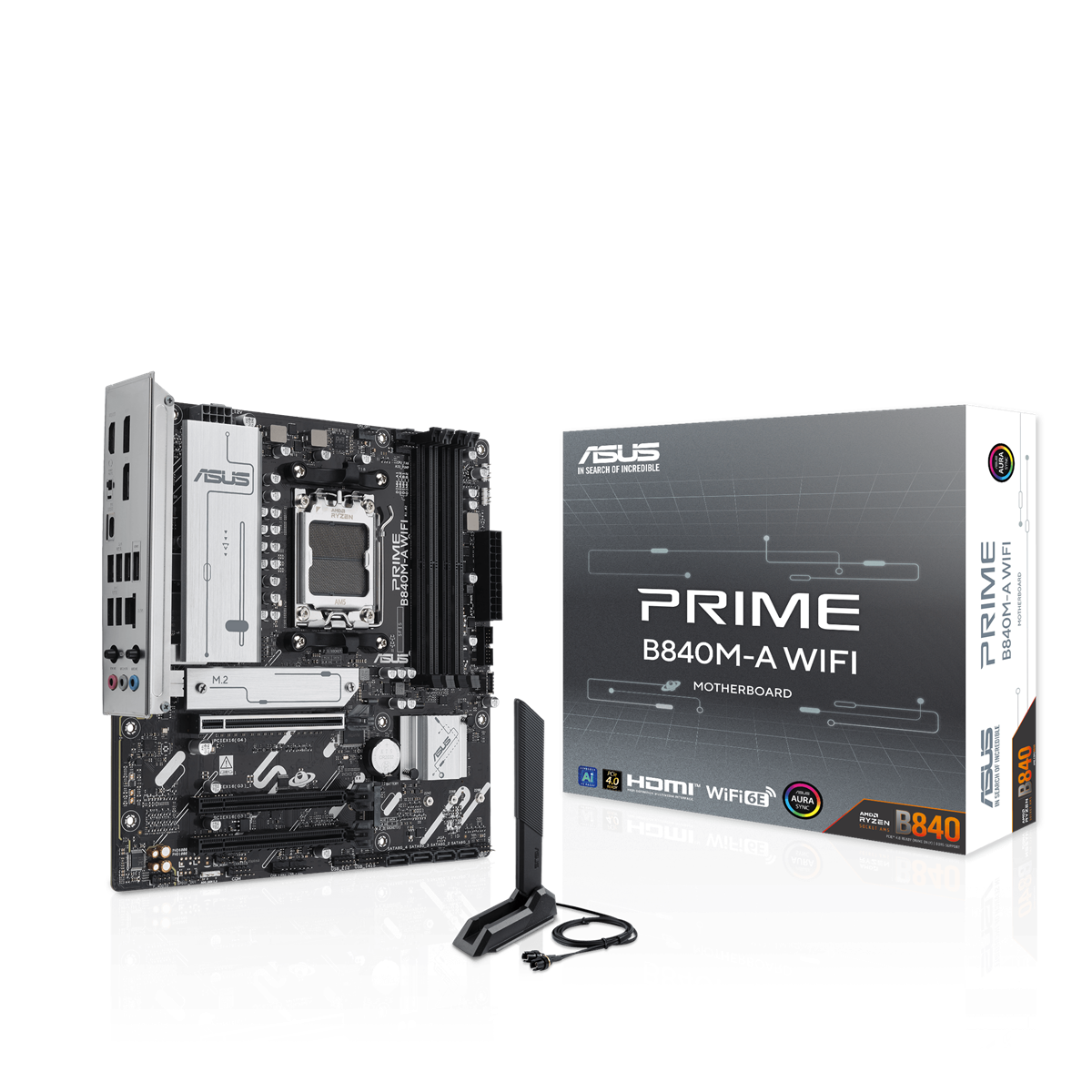 ASUS PRIME B840M-A WIFI (mATX, B840, AM5)