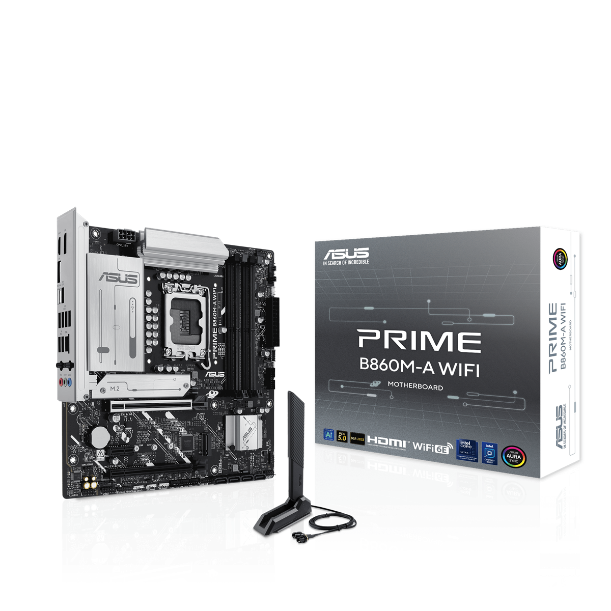 ASUS PRIME B860M-A WIFI (mATX, B860, LGA 1851, DDR5)