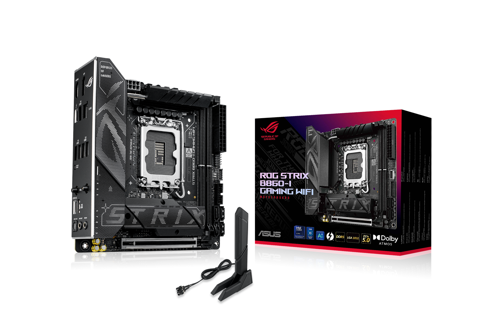 ASUS ROG STRIX B860-I GAMING WIFI (mITX, B860, LGA 1851, DDR5)
