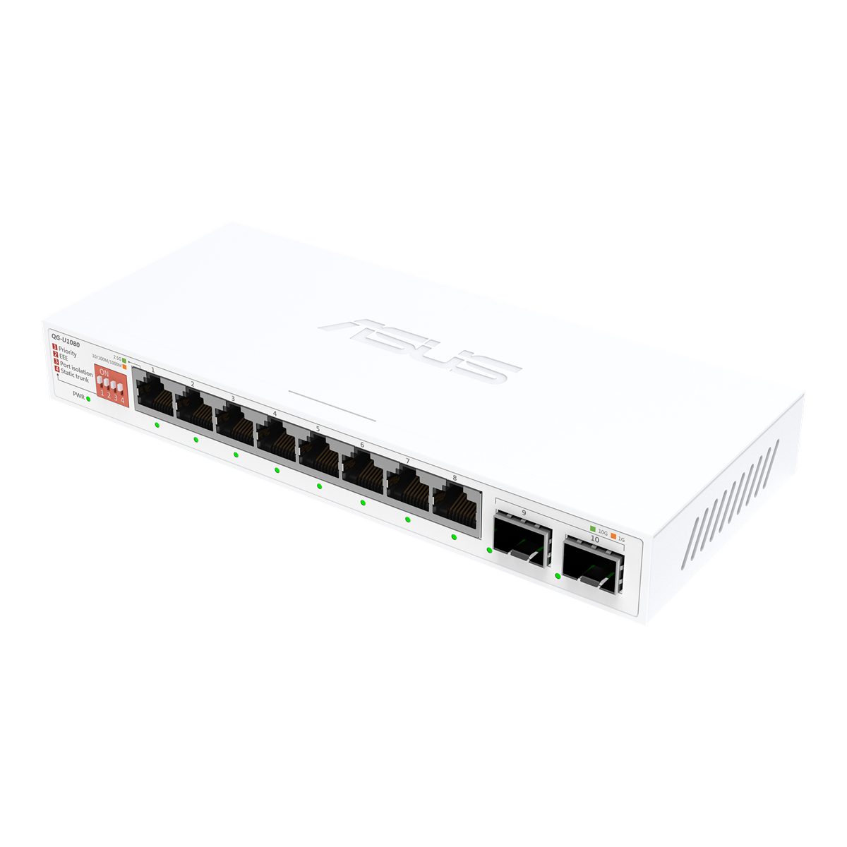 ASUS QG-U1080 | Unmanaged | 2.5G + 10G SFP Switch | 8x Port | 2.5Gbit/s
