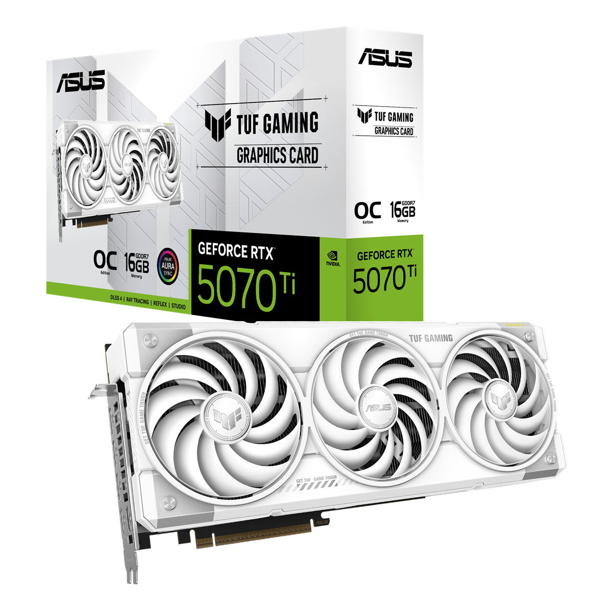 ASUS GeForce RTX 5070 TI 16GB TUF OC GAMING WHITE EDITION