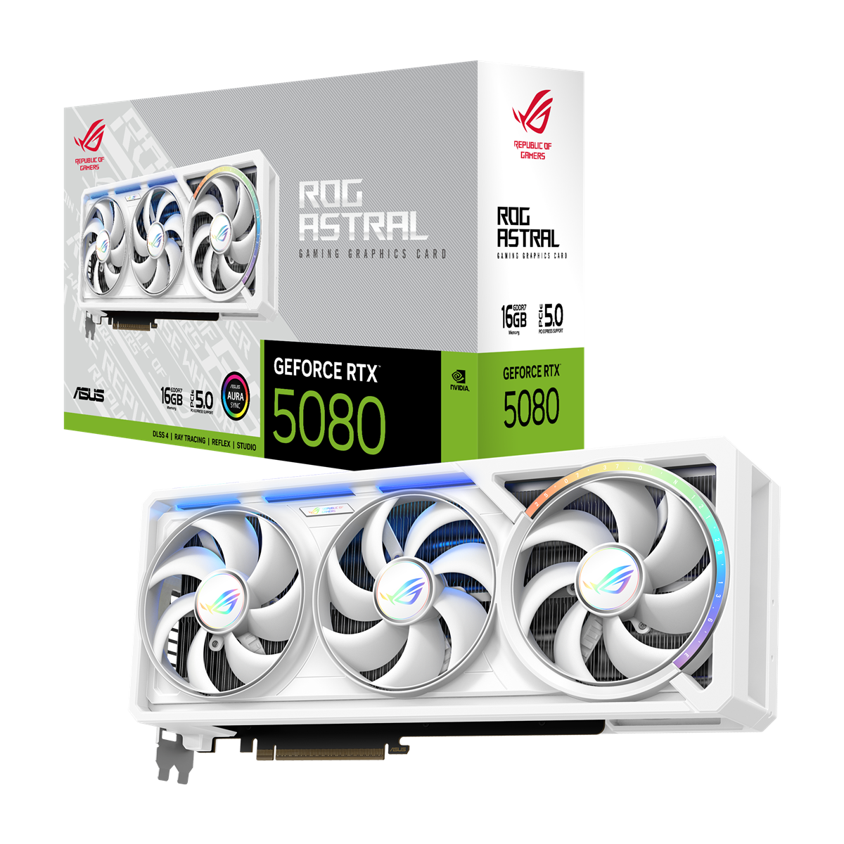 ASUS GeForce RTX 5080 16GB ROG ASTRAL GAMING WHITE EDITION