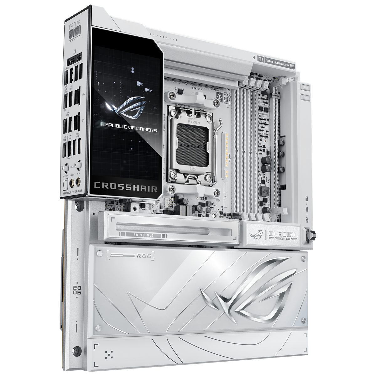 ASUS ROG CROSSHAIR X870E GLACIAL (ATX, X870E, AM5, DDR5)