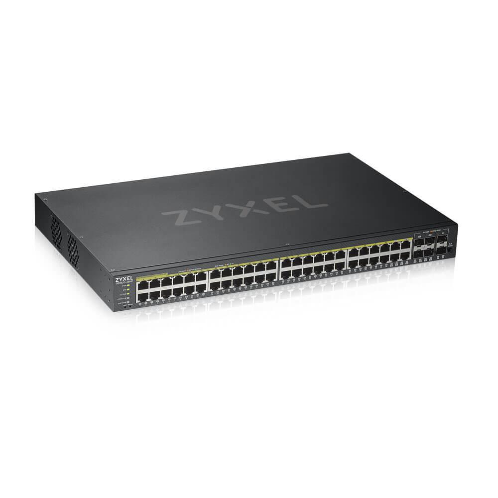 Zyxel | GS1920-48HPv2 | Smart Managed PoE Switch | 44x Port | 1Gbit/s | 375W PoE