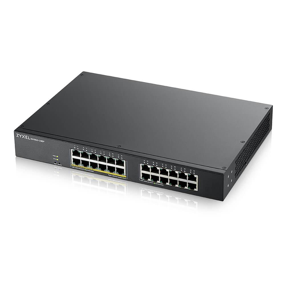 Zyxel | GS1900-24EP | Smart Managed PoE Switch | 24x Port | 1Gbit/s | 130W PoE
