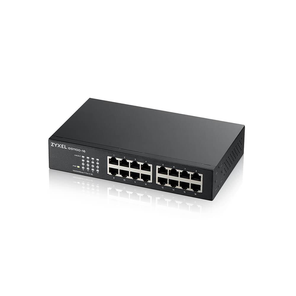 Zyxel | GS1100-16 v3 | Unmanaged Switch | 16x Port | 1Gbit/s