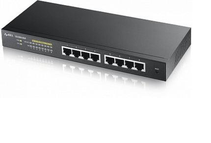 Zyxel | GS1900-8HP v3 | Smart Managed PoE Switch | 8x Port | 1Gbit/s | 77W PoE
