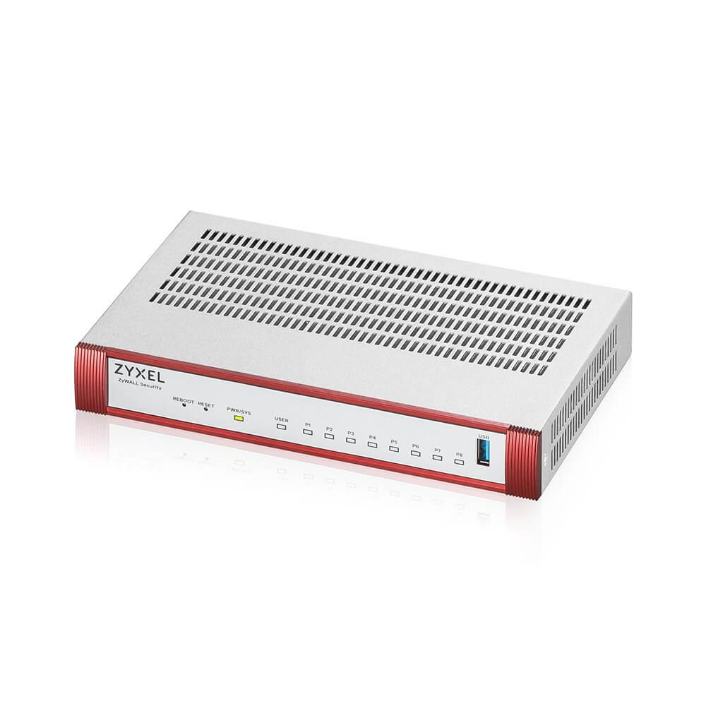 Zyxel | USG FLEX 100H | 8 Gigabit user-definable ports, 1*USB with 1 YR Entry Defense Pack