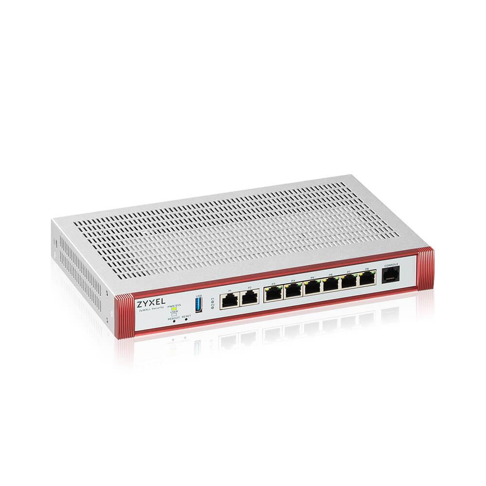 Zyxel | USG FLEX 200H | User-definable ports with 2*2.5G & 6*1G, 1*USB with 1 YR Gold Security Pack