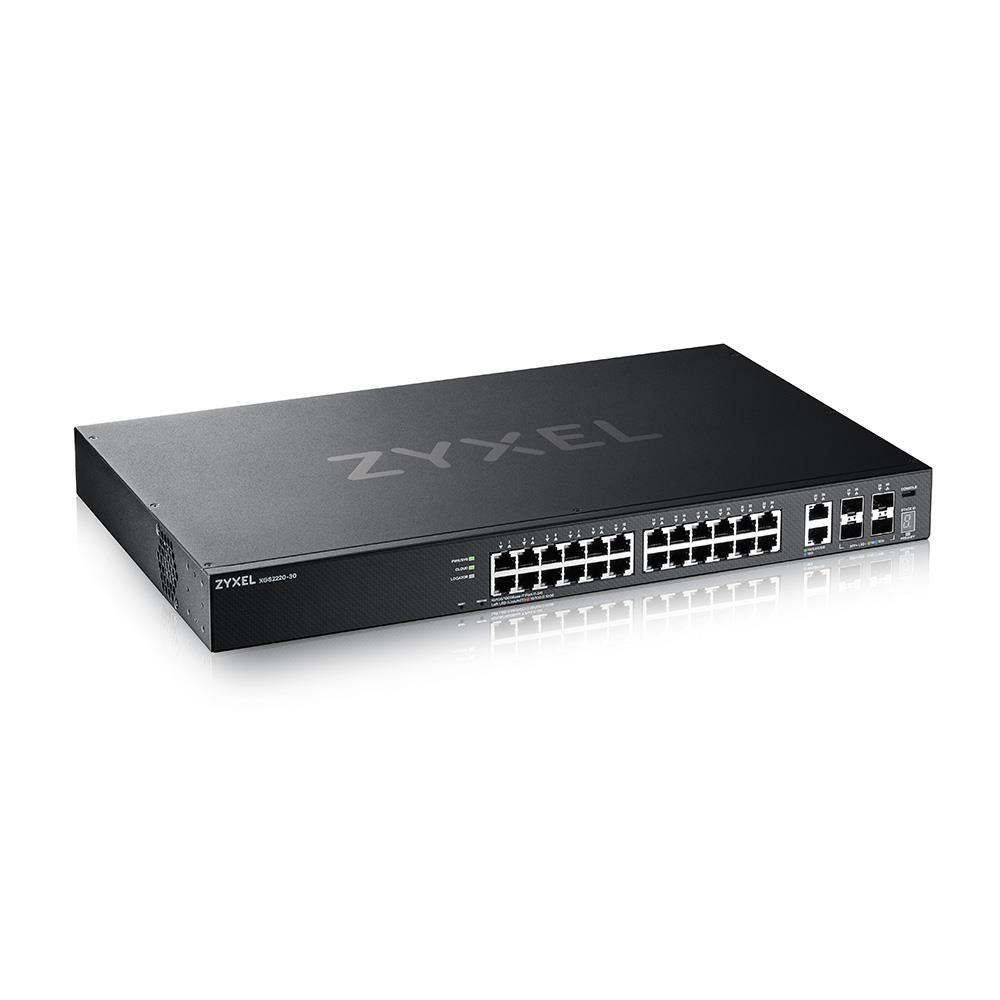 Zyxel | XGS2220-30 | L3 Access Switch with 6 10G Uplink | 24x Port | 1Gbit/s