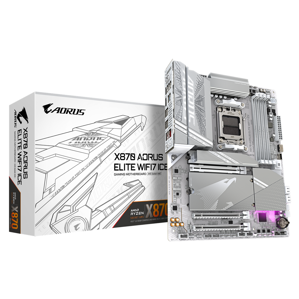 Gigabyte X870 AORUS ELITE ICE WIFI 7