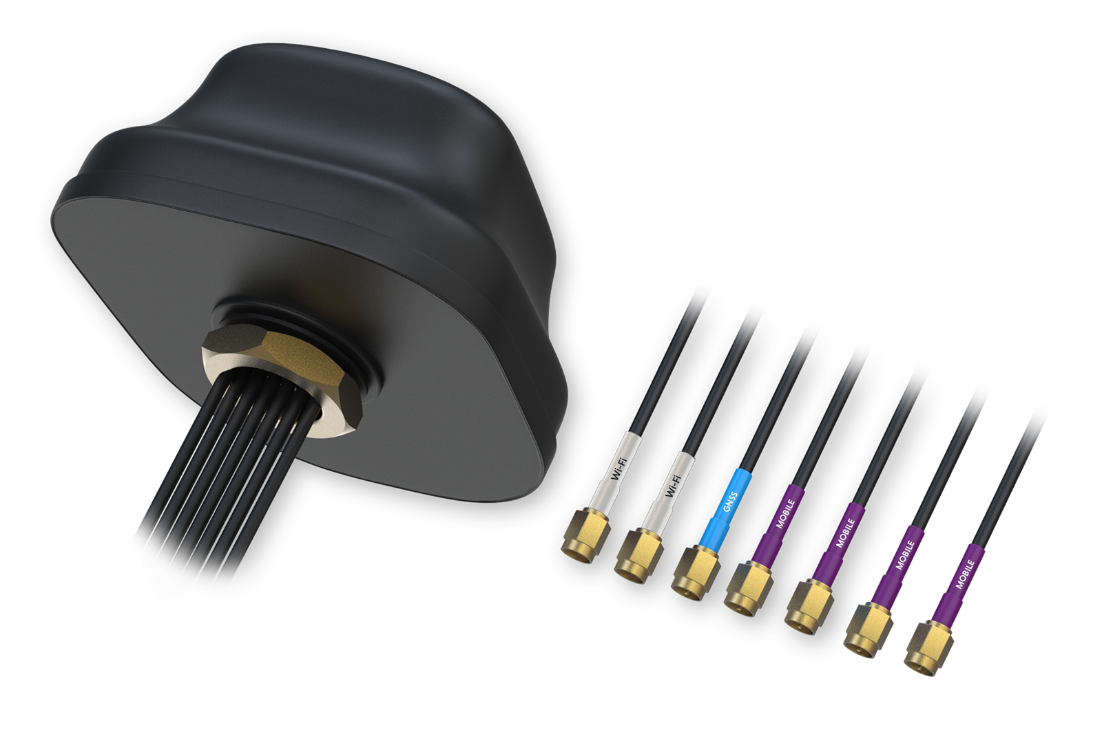 Teltonika PR1KC640 | 5G COMBO MIMO MOBILE/GNSS/WIFI ROOF SMA ANTENNA |